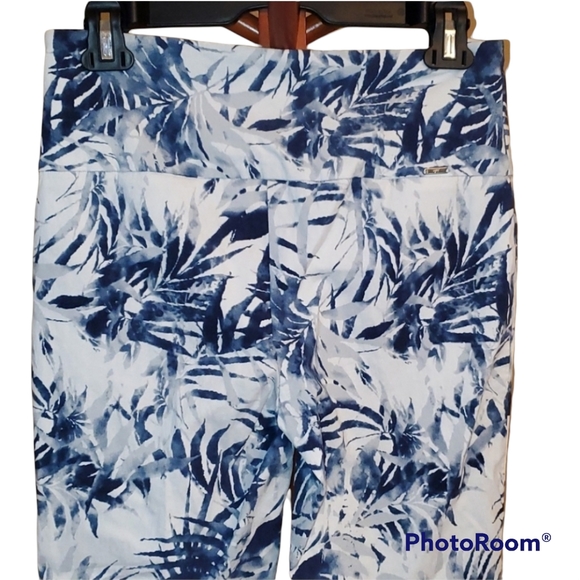 UP Techno Blue White Basic Slim Leg Blue Ankle Pant - Picture 6 of 9